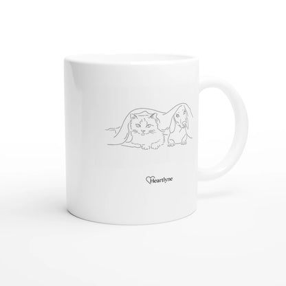 Personalized Line Art Mug | Custom Minimalist Ceramic Gift
