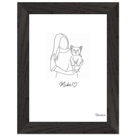 Personalized Framed Poster | Custom Line Art Wall Art