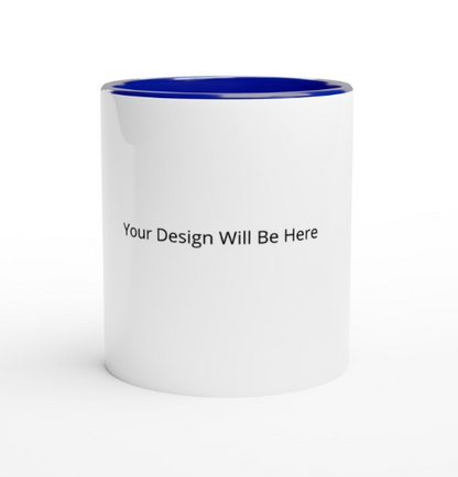 Personalized Color Inside Mug | Custom Line Art Ceramic Mug