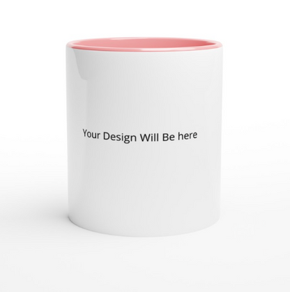 Personalized Color Inside Mug | Custom Line Art Ceramic Mug