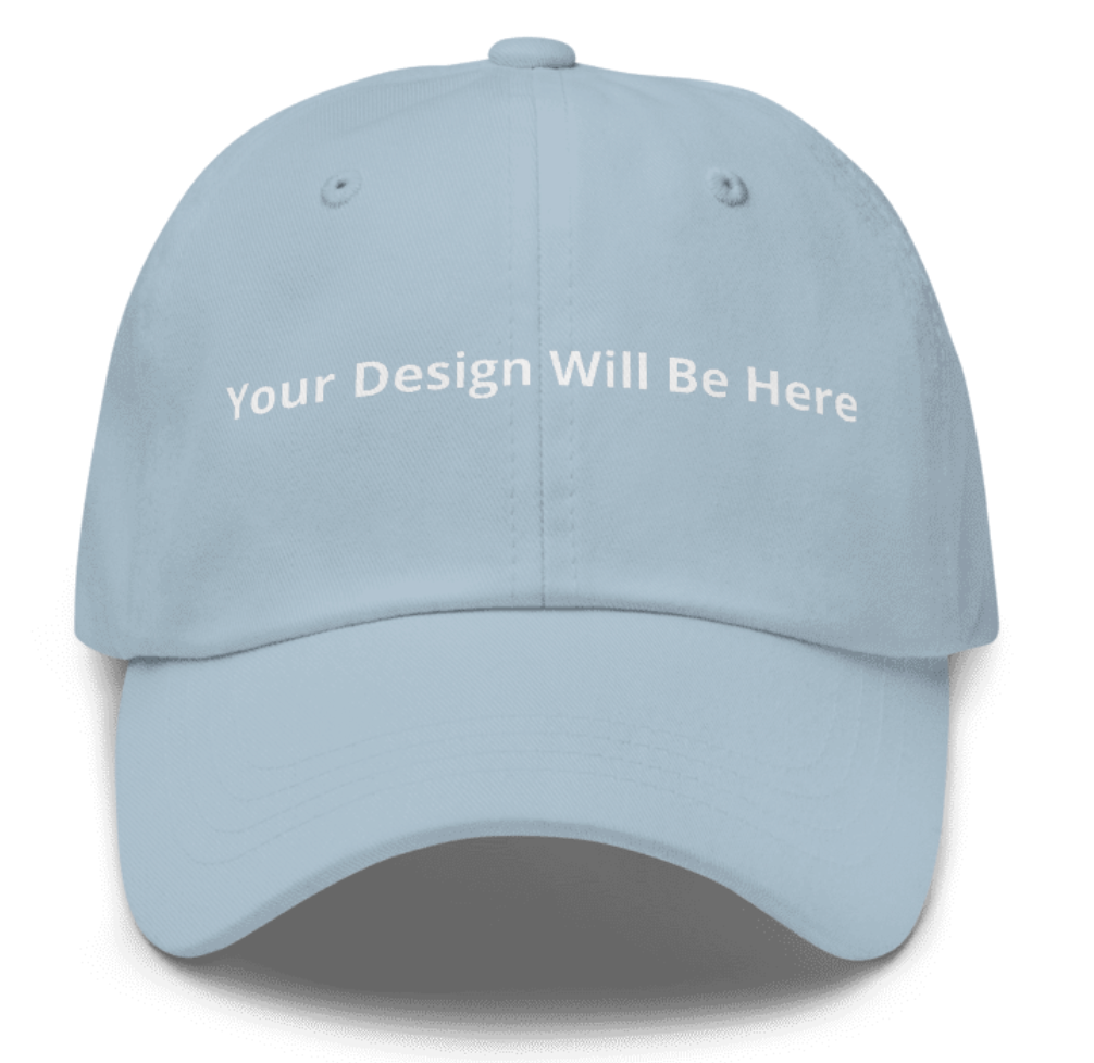Personalized Dad Hat | Custom Line Art Cotton Cap