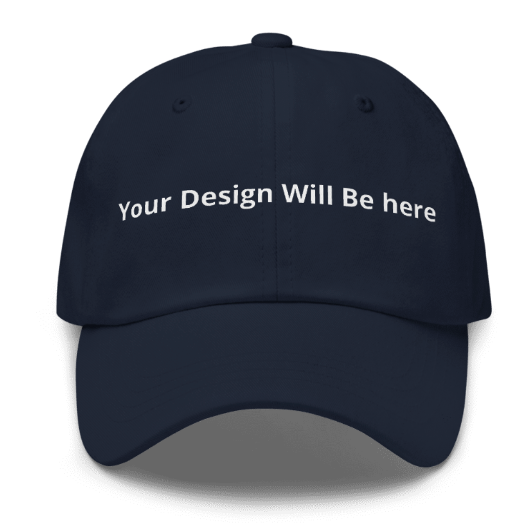 Personalized Dad Hat | Custom Line Art Cotton Cap