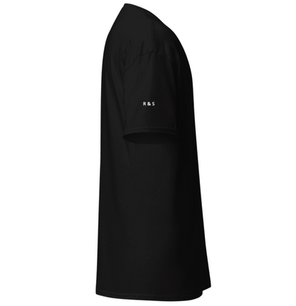 T-shirt personalizada com arte linear | T-shirt minimalista de algodão personalizada