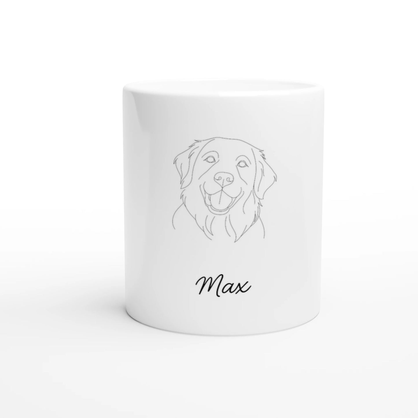 Personalized Line Art Mug | Custom Minimalist Ceramic Gift