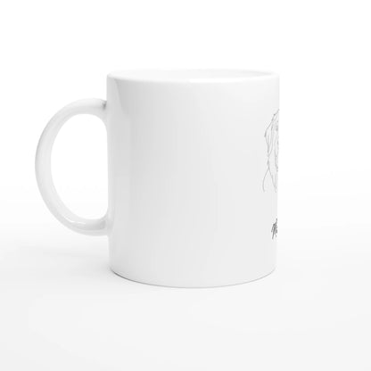 Personalized Line Art Mug | Custom Minimalist Ceramic Gift