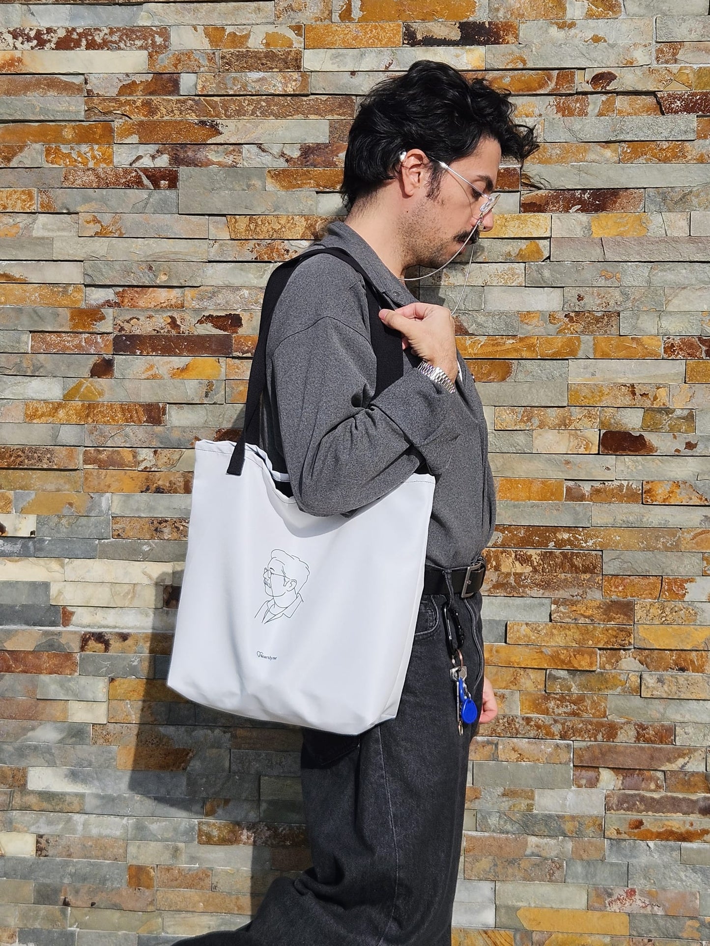 Personalized Premium Tote Bag | Custom Line Art Bag