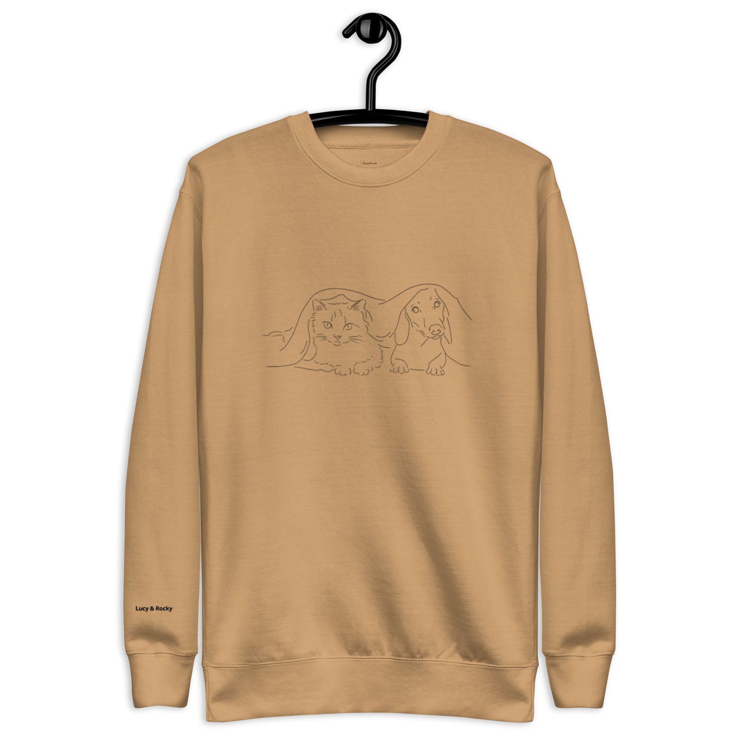 Custom Line Art Sweatshirt | Personalized Minimalist Gift