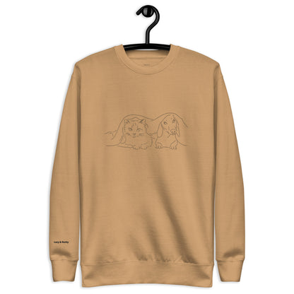 Custom Line Art Sweatshirt | Personalized Minimalist Gift
